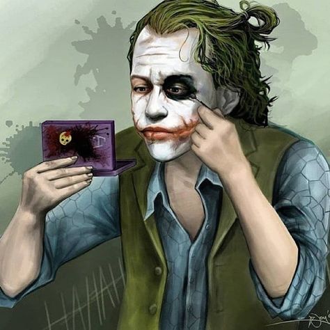 #heathledger #joker #fanart 💜_💚 Heath Joker, Joker Fanart, Broly Movie, Arthur Fleck, Joker Heath, Joker Artwork, Joker Pics, Heath Ledger Joker, Dark Times