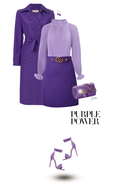 "Purple Power!" by jgee67 ❤ liked on Polyvore featuring Emilio Pucci, TIBI and Gucci Polyvore Purple Outfits, Purple Clothing Ideas, Purple Elegant Outfit, Purple Womens Outfits, Purple Outfits For Women Classy, Purple Outfits For Women, All Purple Outfit, Purple Outfit Ideas, Purple Fashion Outfit