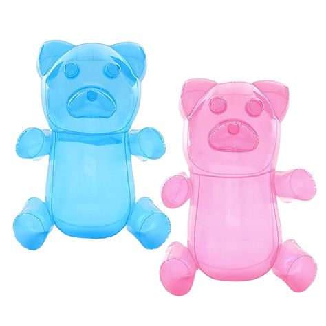 2 Inflatable Gummy Bear 24" Huge Gummy Bears, Candyland Party Decorations for Girls, Birthday Party Favors, Lollipop Two Sweet Theme Birthday Party Supplies, Unique Pool Floaties Toys Product Details Size: Large Color: Color May Vary Brand: 4E's Novelty Material: Vinyl Item Weight: 0.5 Pounds Age Range (Description): Adults Global Trade Identification Number: 16 Item Form: bear UPC Manufacturer: 4E's Novelty Manufacturer: 4E's Novelty Global Trade Identification Number: 16 UPC: 810137039916 Brand: 4E's Novelty Age Range Description: Adults Material Type: Vinyl Color: Color May Vary Item Weight: 0.5 Pounds Size: Large 2 PACK - You get a blue and pink inflatable gummy bear. Kindly note Before 2023 you got random color. HUGE SIZE - Blow up Gummy bears are 24 inches tall INFLATABLE - Made of H Two Sweet Theme, Candyland Party Decorations, Before 2023, Unique Pool, Party Prizes, Pool Floaties, Candyland Party, Inflatable Decorations, Number 16