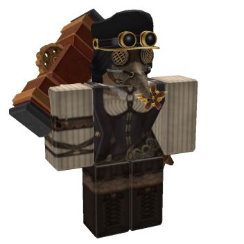 Roblox Steampunk Outfit, Steampunk Roblox Avatar, Dark Academia Roblox Outfits, Fancy Roblox Avatar, Black Curtain Bangs, Corset Accessories, Steampunk Captain, Steampunk Doctor, Steampunk Pilot