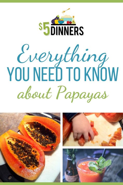 What To Do With Fresh Papaya, How To Cut Papaya, Papaya Recipes, 5 Dinners, Fruit Recipes Healthy, Dinners Recipes, Healthy Lifestyles, Papaya Fruits, Cooking Tutorials