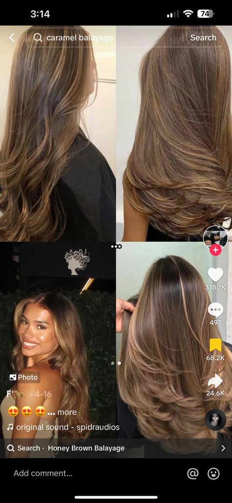 Single Process Hair Color, Caramel Balayage, Brown Balayage, Honey Brown, Hair Looks, Hair Inspo, Something New, Balayage, Hair Care