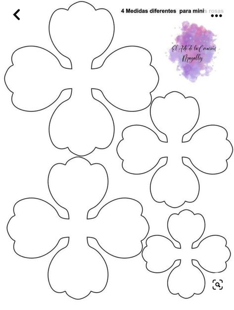 Peony Template Free Printable, Felt Flowers Patterns Templates Free Printable, Flower Petal Template Free Printable, Paper Flower Template Free Printable Pdf, Flower Templates Printable Free Pattern, Felt Flower Templates Printable Free, Paper Flower Templates Free Printable, Gift Paper Craft, Flower Templates Printable Free