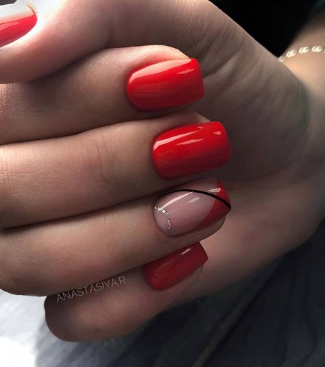 30 Red Nail Designs That Are The Epitome Of Feminine Beauty - 246 Short Red Nail Designs Classy, Red Gel Nails Designs Short, Red Gel Nails Ideas, Short Red Nails Ideas, Red Gel Nails Short, Short Nail Designs Red, Short Red Nails Design, Red Nails Trendy, Red Manicure Ideas