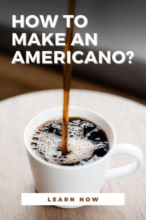 How To Make an Americano? - The Coffee Guru. American recipes, coffee recipes, coffee drinks, healthy drinks. #coffee #americano #americanorecipes #coffeerecipes #heathydrinks Recipes Coffee Drinks, Heathy Drinks, Long Black Coffee, Types Of Coffee Beans, Drinks Healthy, Americano Coffee, Coffee Hacks, Coffee Today, American Recipes