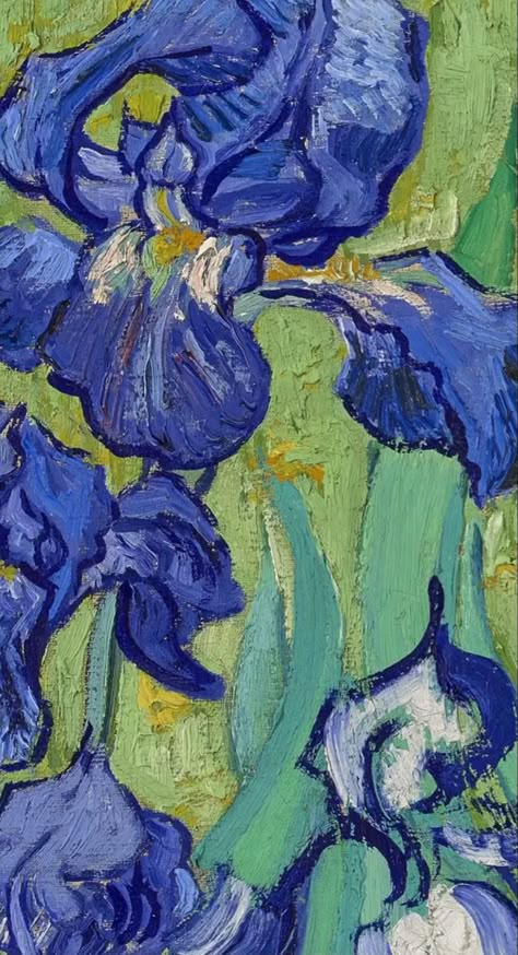 Van Gogh Irises, Arte Van Gogh, Van Gogh Paintings, Van Gogh Art, Pierre Auguste Renoir, Arte Sketchbook, Art Wallpaper Iphone, Painting Wallpaper, Irises