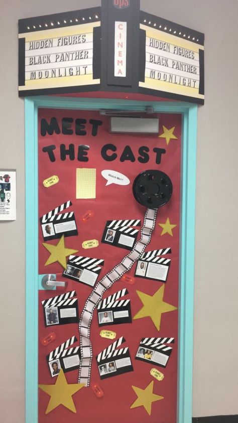 Hidden Figures Door Decorating, Senior Door Decorations Ideas, Homecoming Door Decorations High School, Drama Club Ideas, School Year Themes, Preschool Decor, Hidden Figures, Red Ribbon Week, Door Decorating Contest