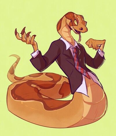 Snake Fursona, Snake Drawing, Anthropomorphic Animals, Snake Art, Anthro Art, Art Poses, Lizards, Creature Design, Creature Art