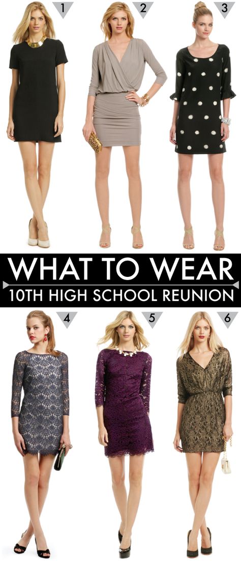 {what to wear to a high school reunion} School Reunion Outfit, High School Reunion Outfit, Reunion Outfit, Reunion Dress, Outfits Baggy, High School Reunion, School Reunion, Fur Clothing, Class Reunion