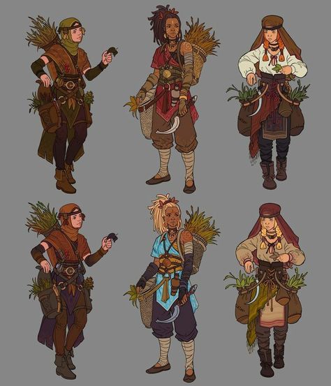 Drawing Reference Fantasy Inspiration, Fantasy Outfits Drawing Reference, Druid Inspired Outfit, Regal Fantasy Outfits, Cool Fantasy Outfits Drawing, Fantasy Outfit Inspiration, Solar Punk Aesthetic Outfits, Dnd Outfits Inspiration Druid, Character Design Werewolf