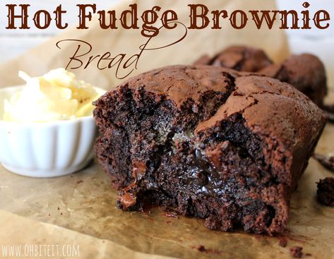 Brownie Bread Loaf, Brownie Bread, Chocolate Fever, Chocolate Oatmeal Bars, Fudge Brownie, Chocolate Oatmeal, Chocolate Chocolate, Incredible Recipes, Sweet Breads