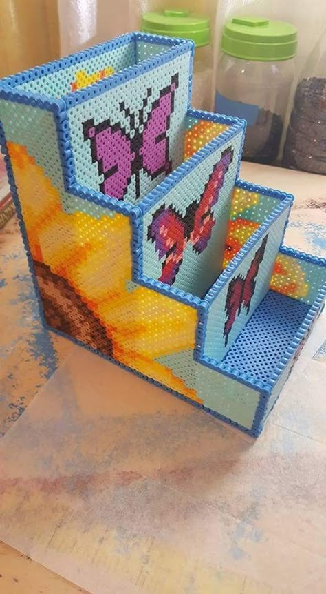 Hamma Beads Ideas, Easy Perler Beads Ideas, 3d Perler Bead, Art Perle, Hama Beads Design, Perler Bead Templates, Perler Crafts, Diy Perler Bead Crafts, Hama Beads Patterns