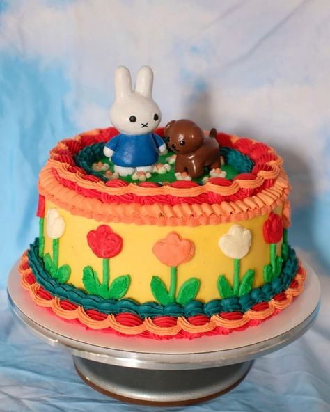 Miffy Birthday, Miffy Cake, Miffy Party, 28 Birthday, Nick Nacks, Confetti Cake, 28th Birthday, Bday Girl, Cake Inspo