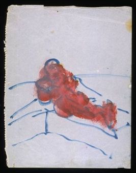 Figure Lying, No. 1 By Francis Bacon ,1957 - 1961 Dismembered Body Drawing, Bacon Drawing, Contemporary Portraiture, Reclining Woman, Tate Gallery, Francis Bacon, Art Walk, National Art, Body Drawing