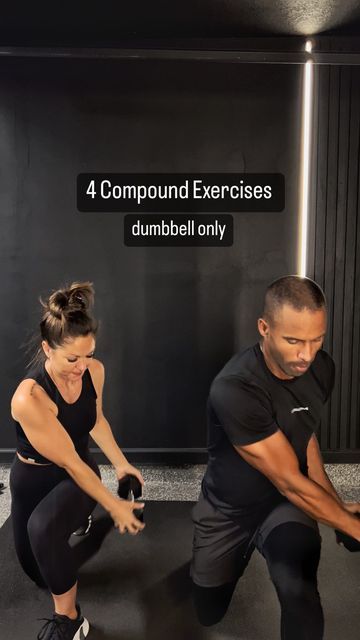 Total Body Compound Workout, Compound Movements Workouts, Movement Workout, Full Body Workout Routine, Compound Exercises, Partner Workout, Dumbbell Workout, Upper Body Workout, Total Body