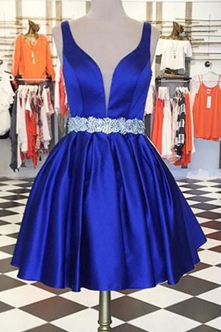 Cute Short Prom Dresses, Ombre Prom Dresses, Dress Royal Blue, Professional Dress, Cheap Homecoming Dresses, Blue Homecoming Dresses, Dress Royal, Long Sleeve Prom, Prom Dresses Two Piece