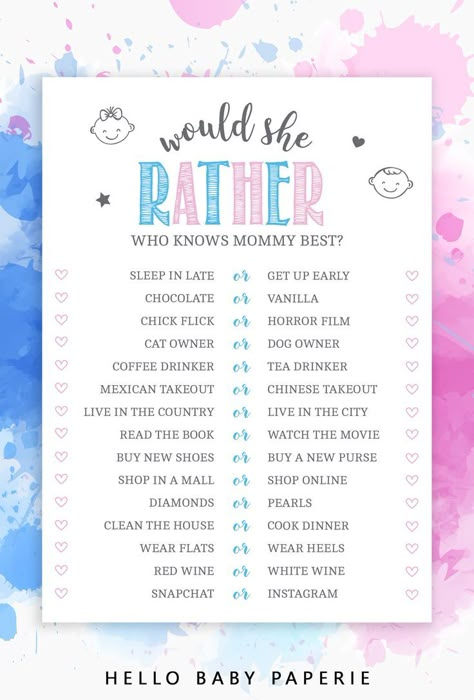 Gender Reveal Games Activities, Baby Gender Reveal Party Games, Schnapps Drinks, Gender Reveal Activities, Pink And Blue Baby Shower, Simple Gender Reveal, Gender Reveal Baby Shower Themes, Creative Gender Reveals, Reveal Party Games