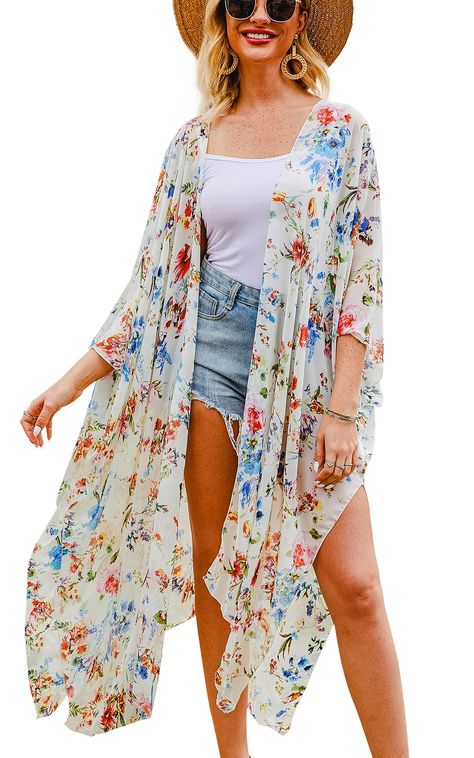 Floral kimono outfit