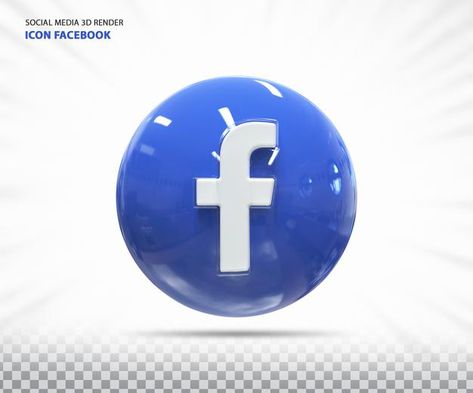 3d Social Media Icons, Facebook 3d Icon, Instagram Mockup Template, Facebook Logo Vector, Facebook Logo Transparent, Fb Logo, Mockup Design Ideas, Mockup Tutorial, Logo Gamer