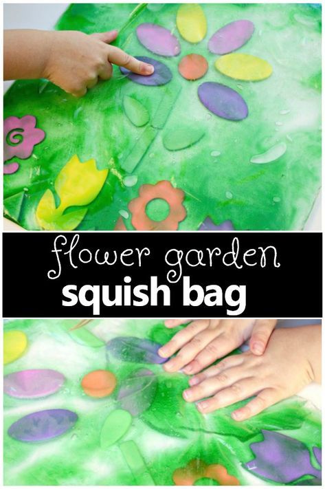 Squish bags are an excellent way to encourage sensory exploration and creativity all while staying clean! This spring flower sensory squish bag encourages creativity by creating your very own flower garden while weaving in some early math skills too! It's perfect for your preschool spring theme or a flower theme. Preschool Spring Theme, Preschool Flower Theme, Flower Sensory, Spring Lesson Plans, Spring Theme Preschool, Preschool Spring, Spring Lessons, Preschool Garden, Spring Toddler