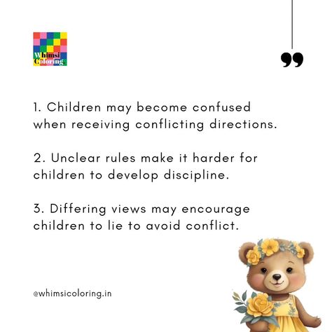 Child Confused About Who to Listen To? Disagreements in parenting can leave a child confused and feeling stuck in the middle. When rules and messages are inconsistent, the child loses clear guidance. Why should parenting be unified with your partner? 1. A child can feel confused when receiving different directions. 2. Unclear rules make it difficult for a child to follow discipline. 3. Differing views can push a child to hide the truth to avoid problems. 4. A child might start favoring ... Child Rearing, Stuck In The Middle, Feeling Stuck, Skills Development, Parenting Tips, To Listen, Parenting Hacks, A Child, The Truth