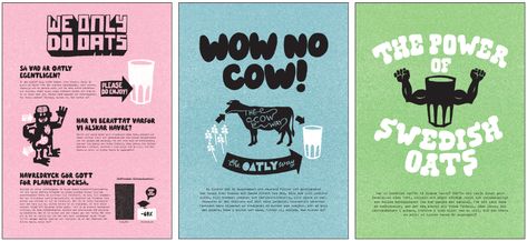 Oatly Branding projects | Photos, videos, logos, illustrations and branding on Behance Rapha Cycling, Draw Logo, Graphic Design Styles, Moon Logo, Food Branding, Theme Days, Packing Design, Creative Packaging Design, Creative Packaging