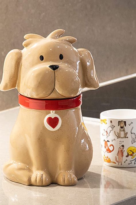 Lolly Jars, Ceramic Kitchen Canisters, Collectible Cookie Jars, Container Kitchen, Jar Ceramic, Clay Jar, Spotted Dog, Buy Cookies, Ceramic Cookie Jar