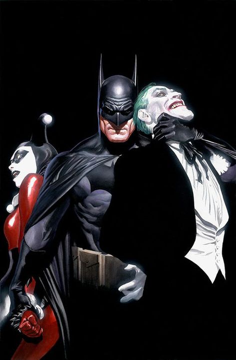 some of my favourite Alex Ross paintings and artworks - Album on Imgur Alex Ross Batman, Batman Painting, Batman And Joker, Batman Gifts, Joker Harley, Joker Batman, Batman Poster, Batman Artwork, Univers Dc