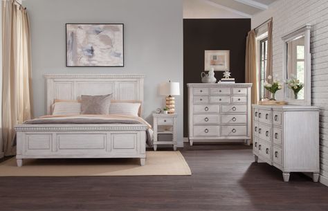 1020 SALTER PATH White Bedroom Set, Sleigh Bedroom Set, Rustic Bedroom Furniture, Queen Panel Beds, White Bedroom Furniture, King Bedroom Sets, Bedroom Sets Queen, Bedroom Panel, Queen Bedroom