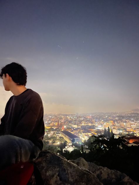 Night Hill Aesthetic, Night Hill View, City View From Hill Night, Late Night Date Aesthetic, Late Night Dates, City View Aesthetic, Rooftop Date, Late Night Date, Soft Launching