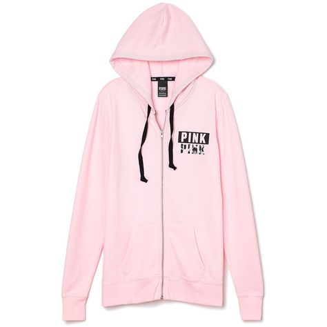 Victoria's Secret Wear Everywhere Full-Zip,grey ($50) ❤ liked on Polyvore featuring tops, hoodies, sweatshirts, sweaters, jackets, outerwear, full zip hoodie, graphic sweatshirts, long sweatshirt and gray hooded sweatshirt Vs Pink Clothes, Pink Shirts, Pink Hoodie Victoria Secret, Victoria Secret Outfits, Pink Clothes, Pink Stuff, Classy Chic, Wish Shopping, Christmas Wish