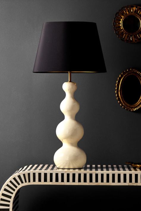 I really want this wavy, curvy, lovely table lamp! Just used it for one of our projects. Curvy Lamp, Curved Table, Table Lamp