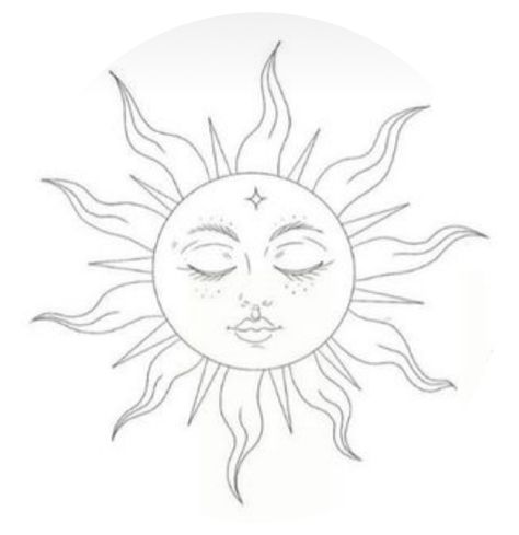 Mundo Hippie, Tattoo Sonne, Sunshine Tattoo, Moon Sun Tattoo, Sun Drawing, Face Stencils, Witch Tattoo, Sun Tattoos, Zodiac Tattoos