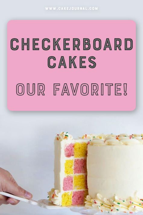 Checkerboard Cake Recipe, Check Board Cake, Cakes Strawberry, Cakes Fancy, Checkered Cake, Checkerboard Cake, Birthday 2023, Lemon Curd Filling, Lemon Curd Recipe