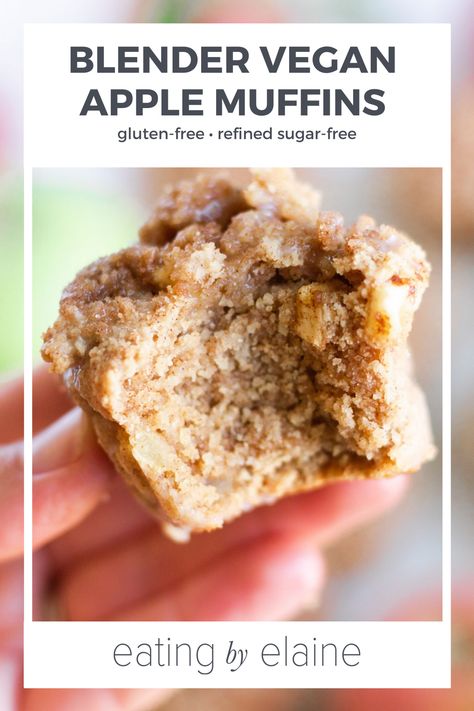 Vegan Oil Free Apple Muffins, Vegan Blender Muffins, Gluten Free Blender Muffins, Breakfast Loafs, Vegan Apple Muffins, Gluten Free Apple Muffins, Cider Recipes, Sugar Free Eating, Cinnamon Streusel Topping