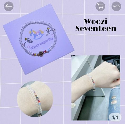 Kpop Idol Jewelry, Kpop Beads Accessories, Svt Bracelets, Jewelry Kpop, Pop Beads, Diy Braided Bracelet, Woozi Seventeen, Small Bead Bracelet, Fandom Jewelry