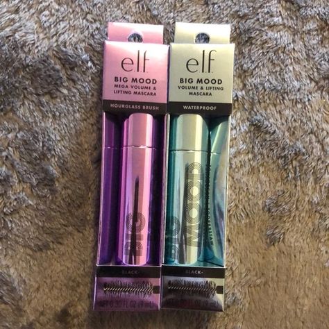 Elf big mood volume mascara Elf Big Mood Mascara, Big Mood Mascara, Elf Mascara, Desired Reality, Big Mood, Elf Makeup, Volume Mascara, Makeup Goals, Makeup Products