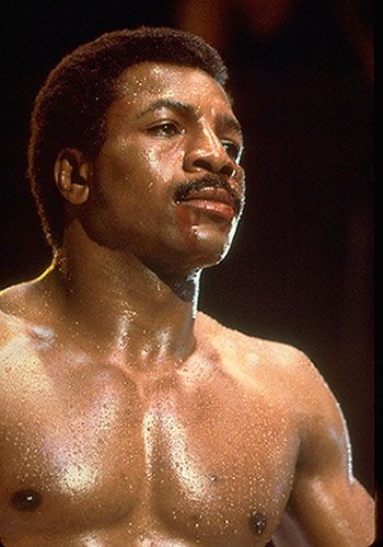 "Don't let this calm exterior fool you, baby," smiles Carl Weathers. "I'm straining to keep my equilibrium. Just a couple of years ago nobody knew who I was...it's just mind blowing." Creed Movie, Apollo Creed, Carl Weathers, First Blood, Black Actors, Baby Smiles, Reaction Face, The Atlantic, Rest In Peace