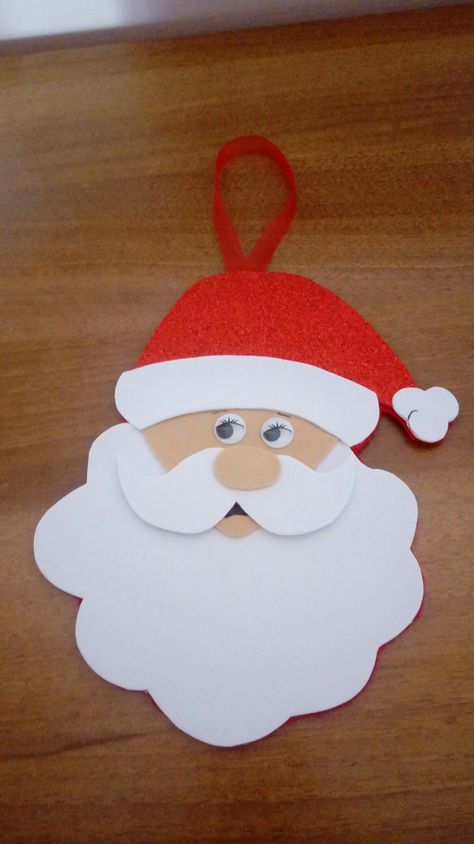 Santa Claus Making Ideas, Santa Face Craft, Santa Face Template, Toddler Paper Crafts, Winter Snowman Craft, Paper Santa Claus, Santa Claus Crafts, Barbie Diy Accessories, School Kids Crafts