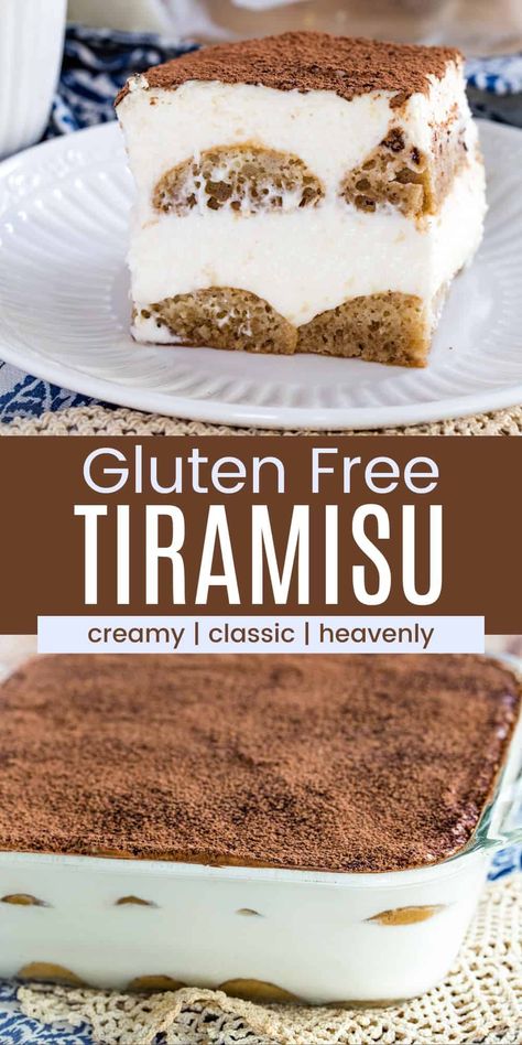 Gluten Free Tiramisu Recipe, Gluten Free Sponge Cake, Dairy Free Cake Recipe, Gluten Free Tiramisu, Gluten Free Cake Recipe, Pan Sin Gluten, Dairy Free Cake, Easy Gluten Free Desserts, Tiramisu Cake