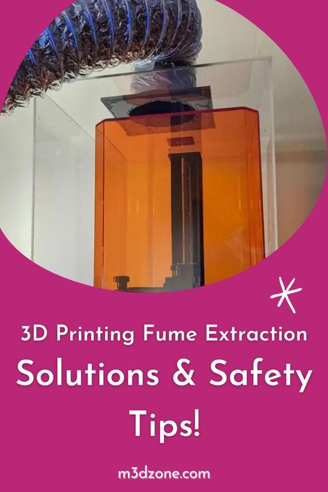 3d printer has a fume extraction attached to the top 3d Printers, Safety Tips, 3d Printer, 3d Print, Printing Process, 3d Printing, Heat