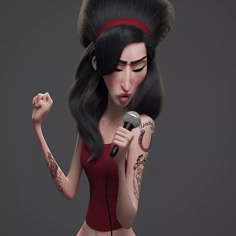 Denis Zilber, Girl Anatomy, Adventure Time Marceline, Amy Winehouse, Character Modeling, 3d Artist, 3d Characters, Book Cover Design, Zbrush