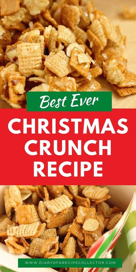 Christmas Snack Mixes For Gifts, Christmas Crunch Recipe, Christmas Snack Ideas For Gifts, Chex Treats, Snacky Foods, Sweet Snack Mix, Christmas Snack Mix, Snack Boards, Christmas Crunch