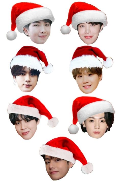 Bts Christmas Icons, Kpop Papercraft, Bt21 Christmas, Christmas Bts, Kpop Christmas, Bts Christmas, Bts Polaroid, Kpop Diy, First Fathers Day Gifts