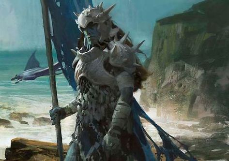 Coralhelm Commander by Jaime Jones Jaime Jones, Jamie Jones, Mtg Art, Fantasy Races, Dnd Art, Game Concept Art, Fantasy Armor, Medieval Fantasy, Dnd Characters