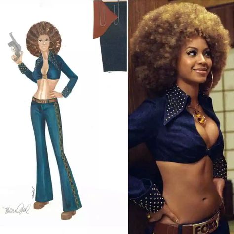 Saturday Night Fever Costume, Beyonce Austin Powers, Soul Train Fashion, Cleopatra Outfit, Foxy Cleopatra, Austin Powers Costume, Austin Powers Goldmember, Blue Velvet Suit, Badass Halloween Costumes