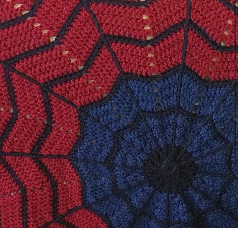 Made to order crochet SpiderMan blanket by cornonthemonkey on Etsy Ripple Crochet Blanket, Spiderman Blanket, Ripple Afghan Pattern, Ripple Crochet, Baby Doll Carrier, Crochet Ripple Blanket, Tunisian Crochet Hook, Crochet Vest Pattern, Manta Crochet