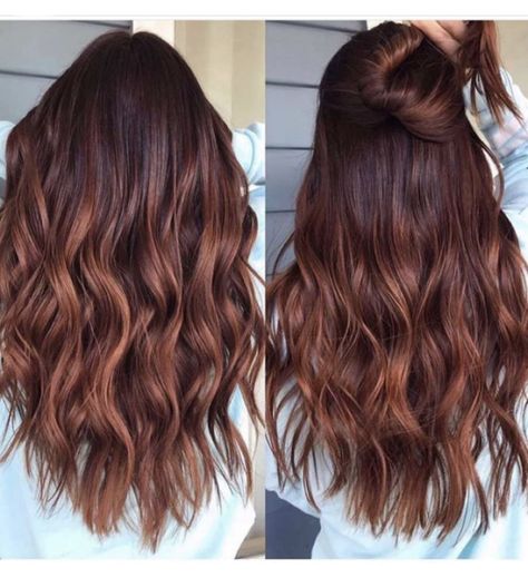 Low Maintenance Hair Color Balayage Red, Cooper Auburn Balayage, Rich Red Balayage, Woman’s Fall Hair Color, All Around Highlights Hair, Hair Colors For Round Faces Plus Size, Copper Red Hair Color Balayage Dark Brown, Natural Red Hair Dye Ideas For Brunettes, Fall Hair One Color