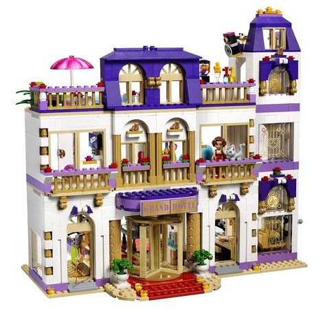 Amazon.com: LEGO Friends 41101 Heartlake Grand Hotel Building Kit: Toys & Games Lego Friends Sets, Lego Girls, Hotel Building, Lego Harry Potter, Lego House, Diy Building, Buy Lego, Friends Set, Lego Duplo