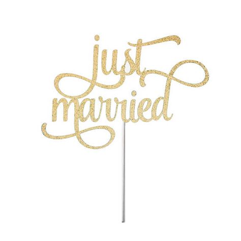 Just Married Cake Topper Any Color Glitter Glitter Cake Topper, Glitter Cake, Glitter Cardstock, Cake Topper, Anniversary Cake, Daughter Birthday, Just Married, Wedding Cake Toppers, Cardstock Paper